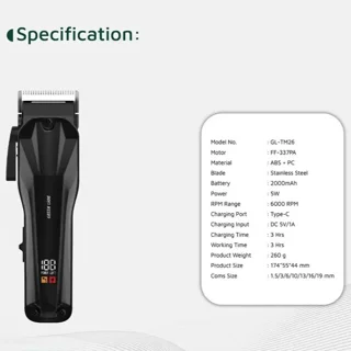 ماشین اصلاح موی سر و صورت شارژی گرین لاین مدل Clip-Pro Professional-5.webp